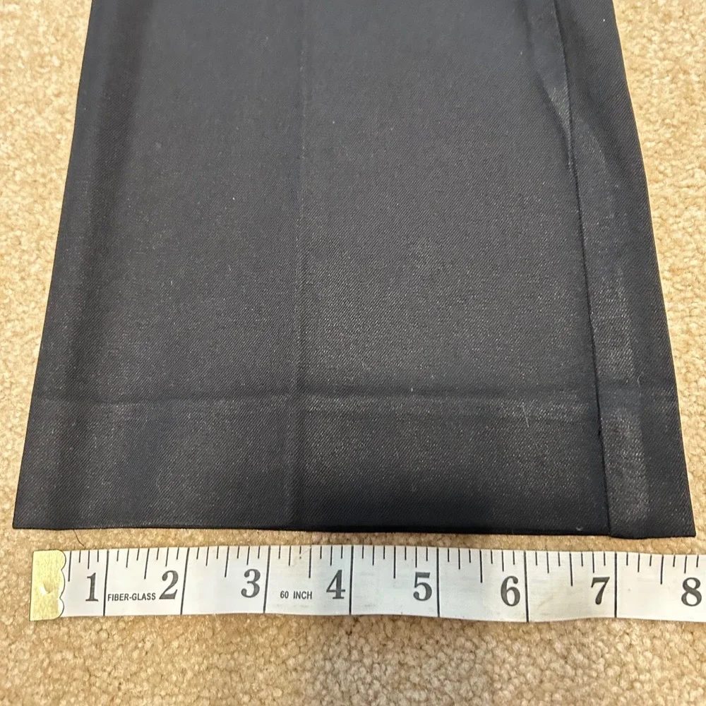 Banana Republic Ryan Fit Straight Leg Trouser Women's Size 4 Black Classic Pants